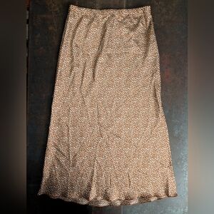 Brown Patterned Women's Skirt